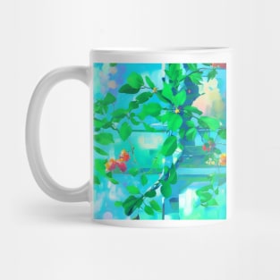 Delicate Vines on a Fence Mug